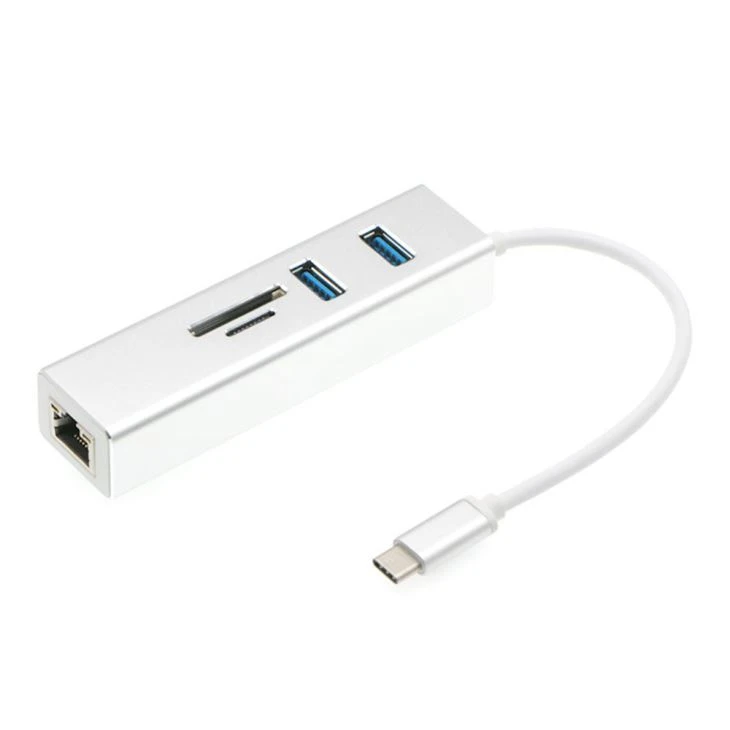 Hub USB C Lettore di schede SD Ethernet HUB USB3.0