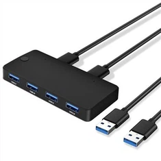 Switch KVM USB Box 2 nella condivisione di 4 dispositivi USB