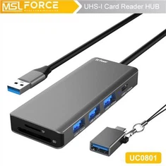 HUB USB C e USB A 3 con porta di alimentazione USB C