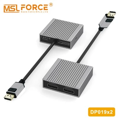 2-Port DisplayPort MST HUB - Adattatore video multi-monitor DP1.4