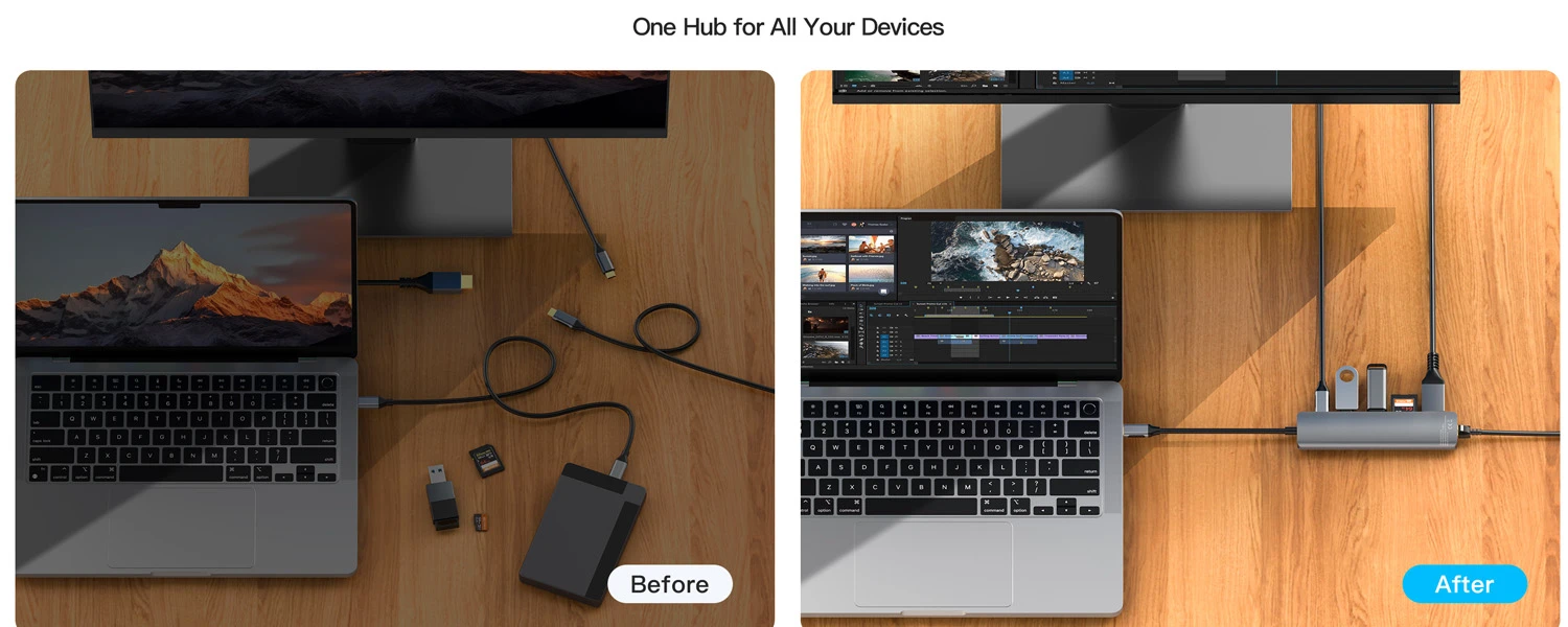USB C HUb with all essential ports